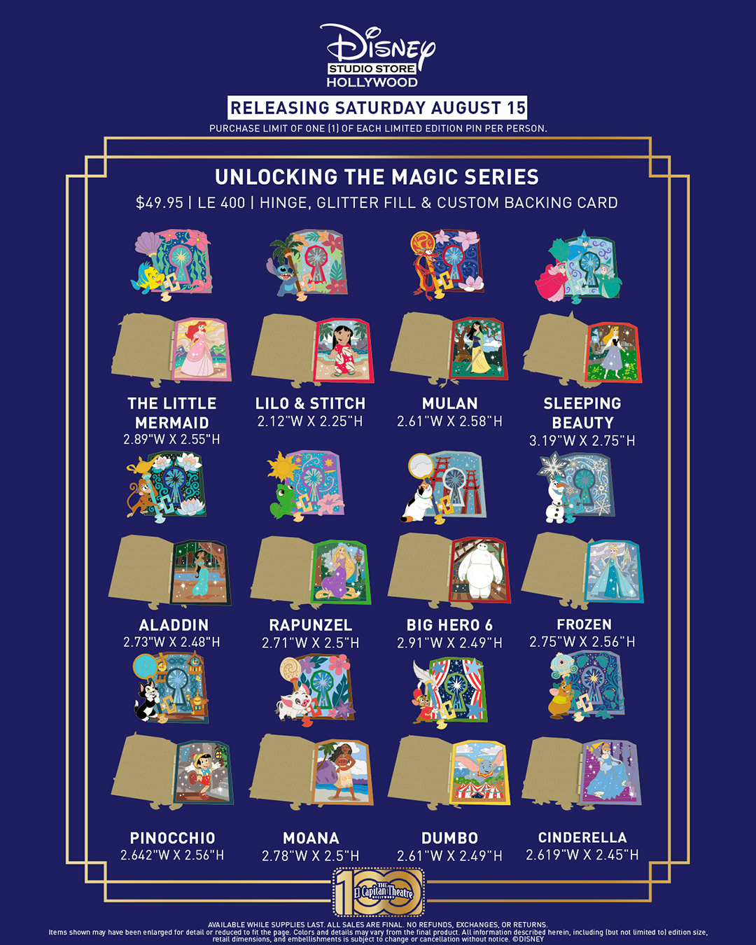 Disney Studio Store Hollywood Saturday Releases - 2