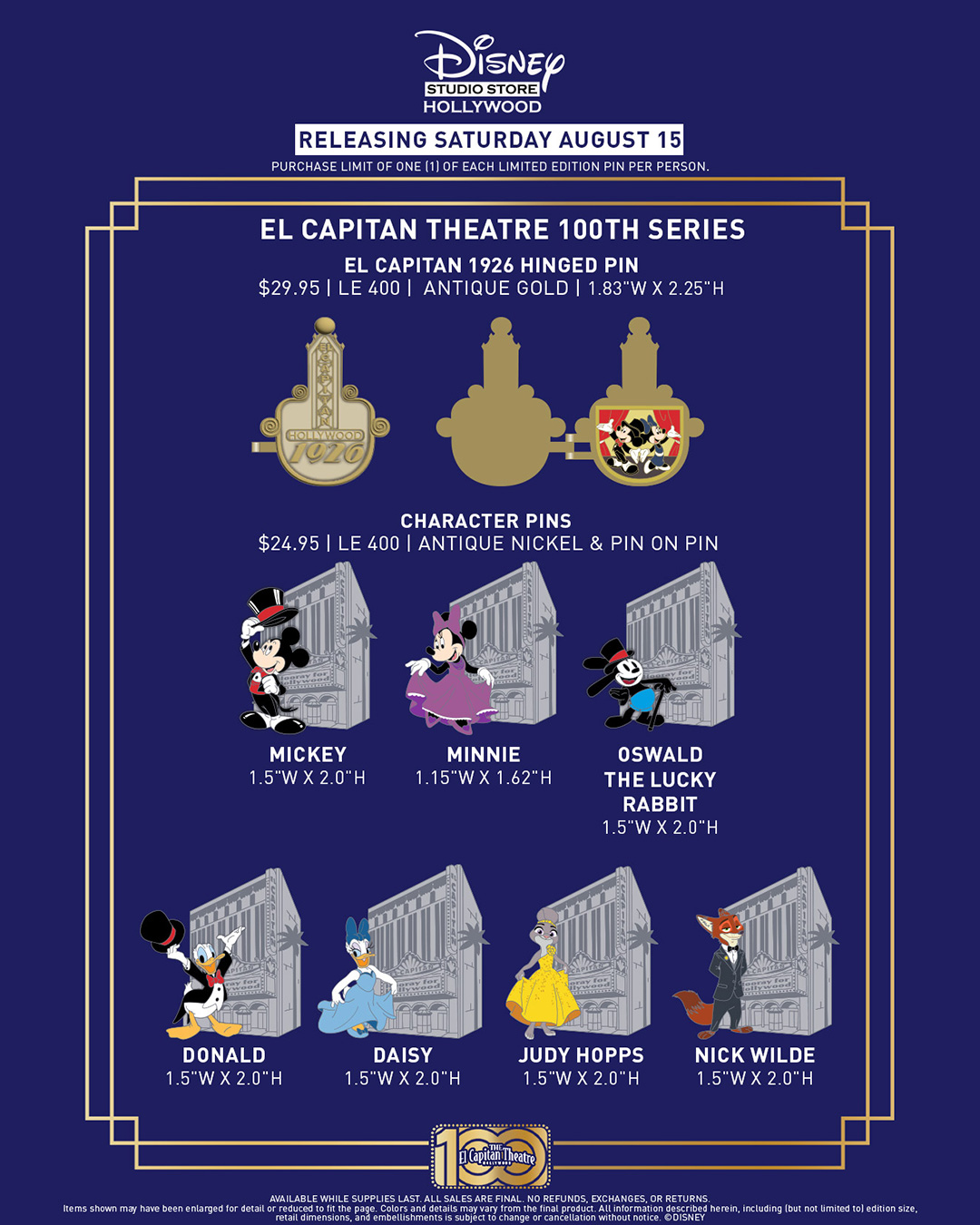 Disney Studio Store Hollywood Saturday Releases - 5