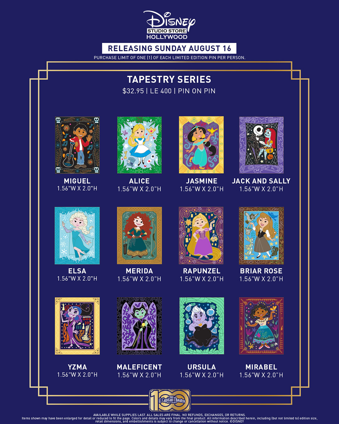 Disney Studio Store Hollywood Sunday Releases - 1