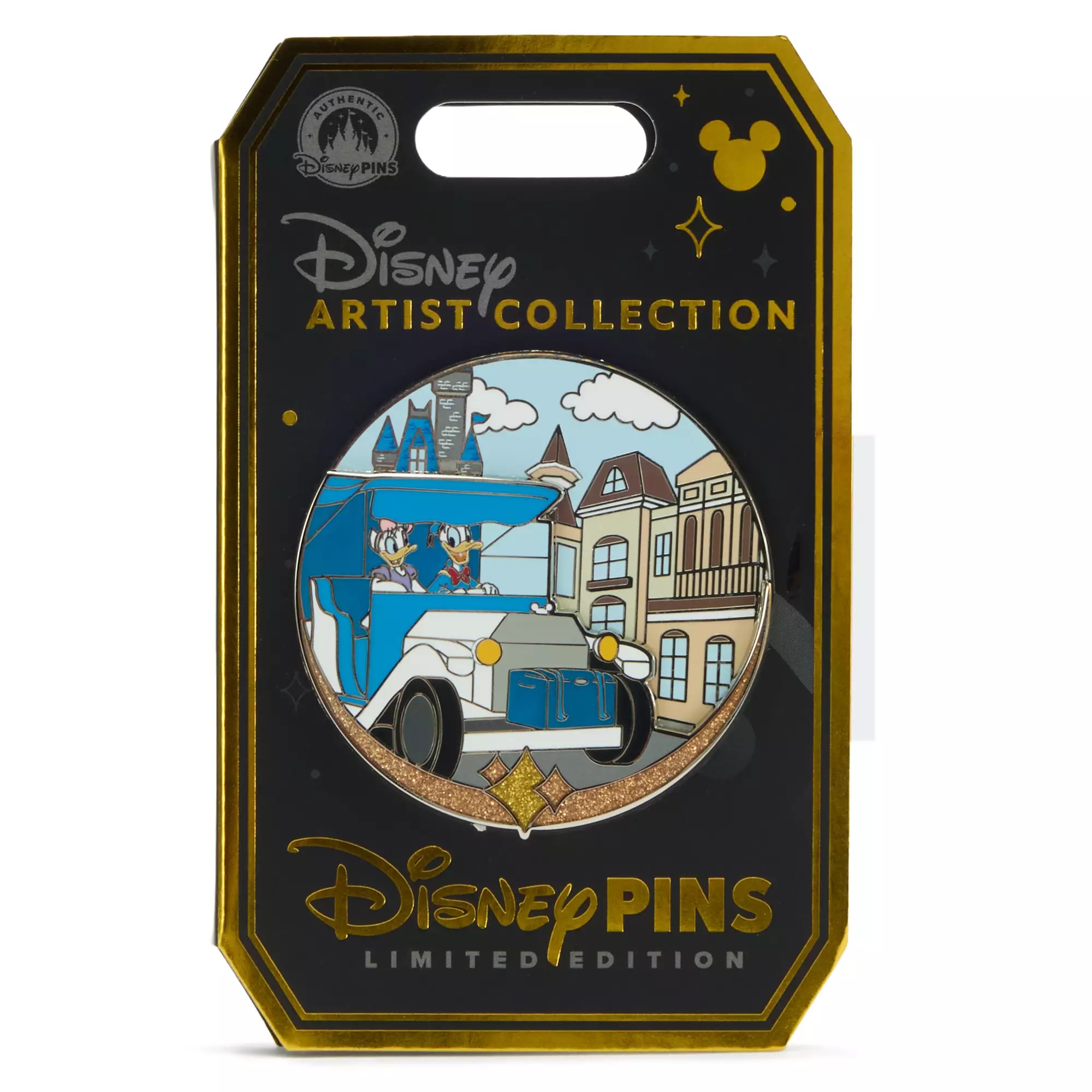 Donald and Daisy Duck on Main Street U.S.A. Pin – Disney Artist Collection by Jes Willis and Pati Pereira – Limited Edition