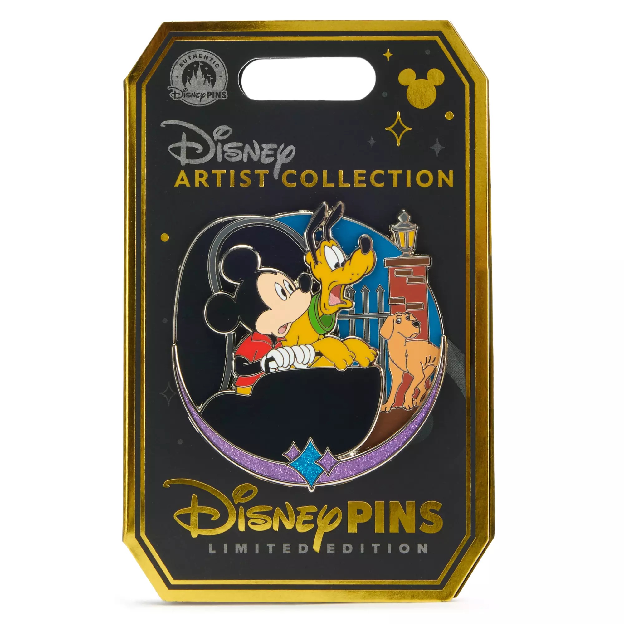 Mickey Mouse and Pluto in The Haunted Mansion Pin – Disney Artist Collection by Jes Willis and Pati Pereira – Limited Edition