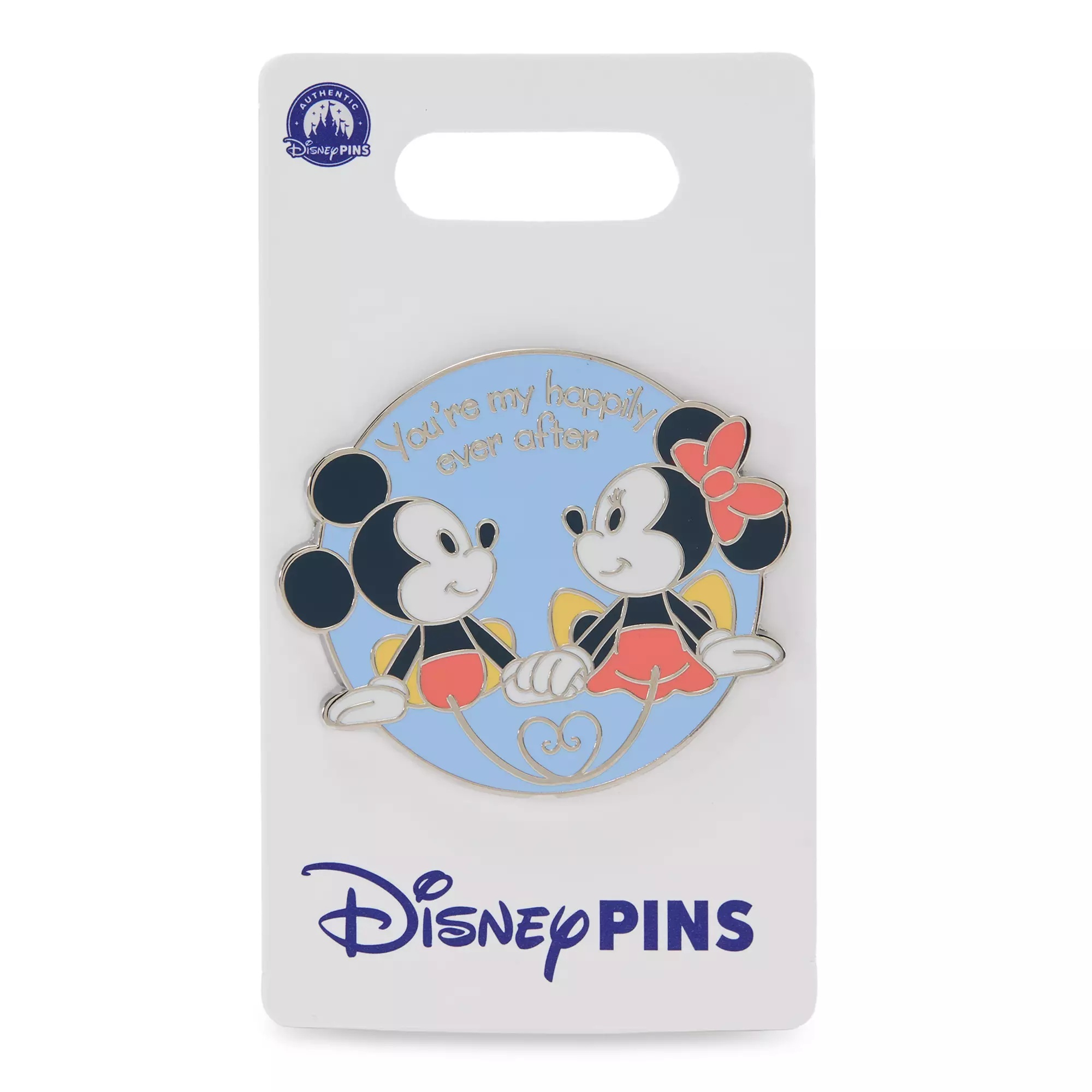 Mickey and Minnie Mouse ''Happily Ever After'' Pin on Card