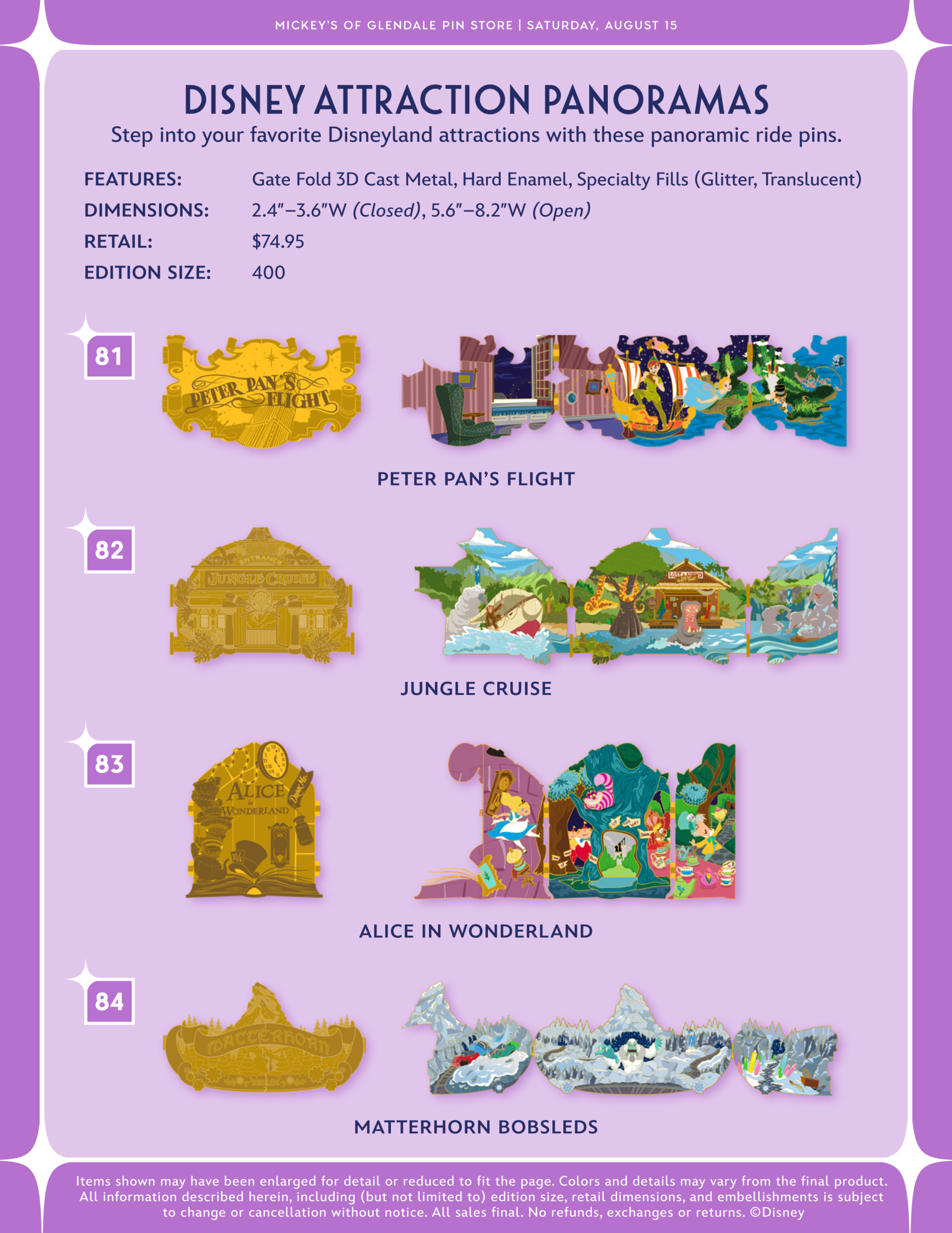 Mickey's of Glendale Pin Store Product Catalog-23