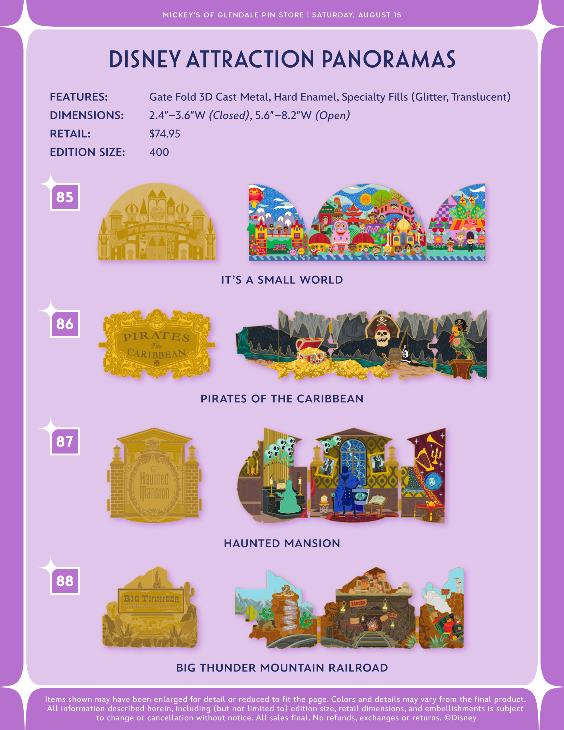 Mickey's of Glendale Pin Store Product Catalog-24