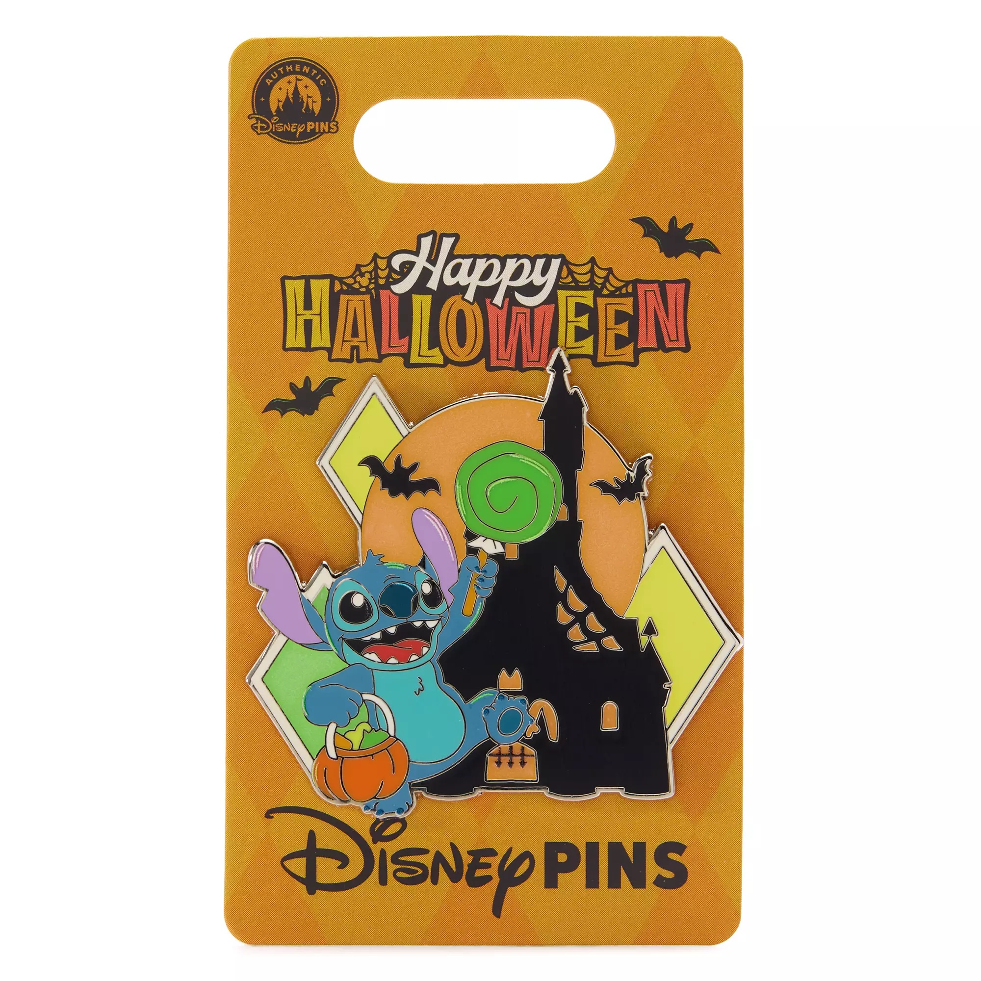 Stitch Glow-in-the-Dark ''Happy Halloween'' Pin – Lilo & Stitch