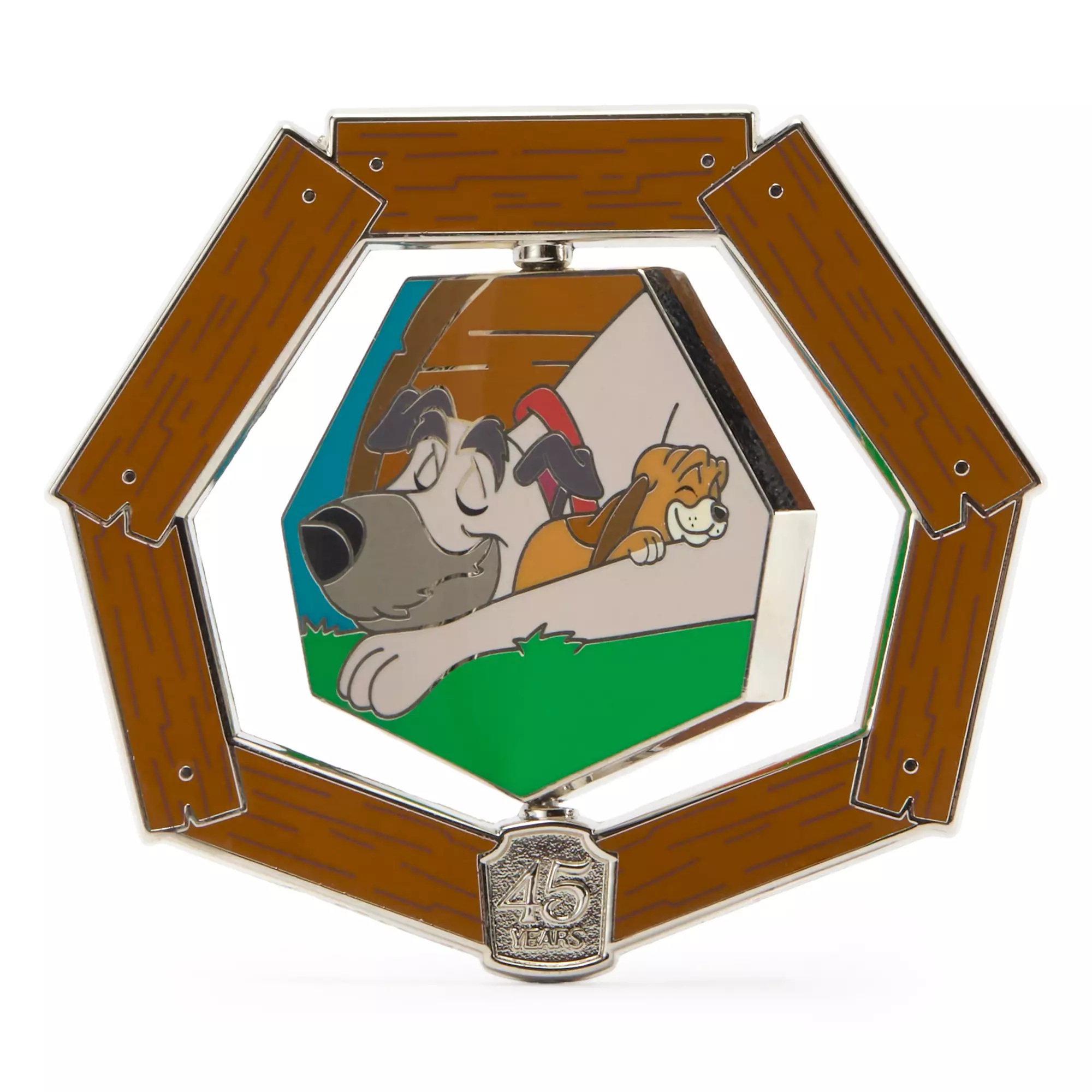 The Fox and the Hound 45th Anniversary Spinner Pin – Limited Release Pin