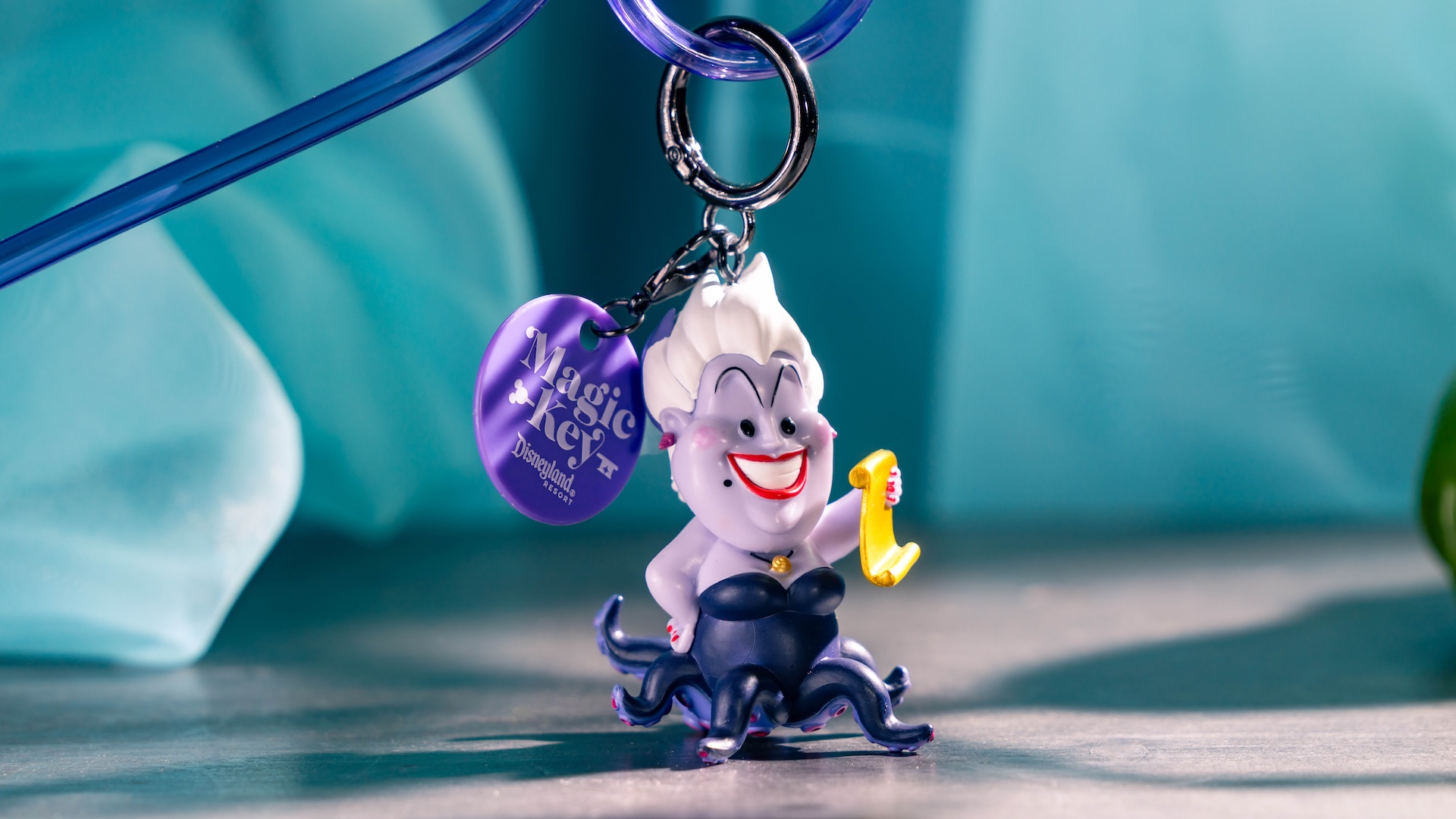 2026 Disneyland Magic Key Ursula Straw Clip