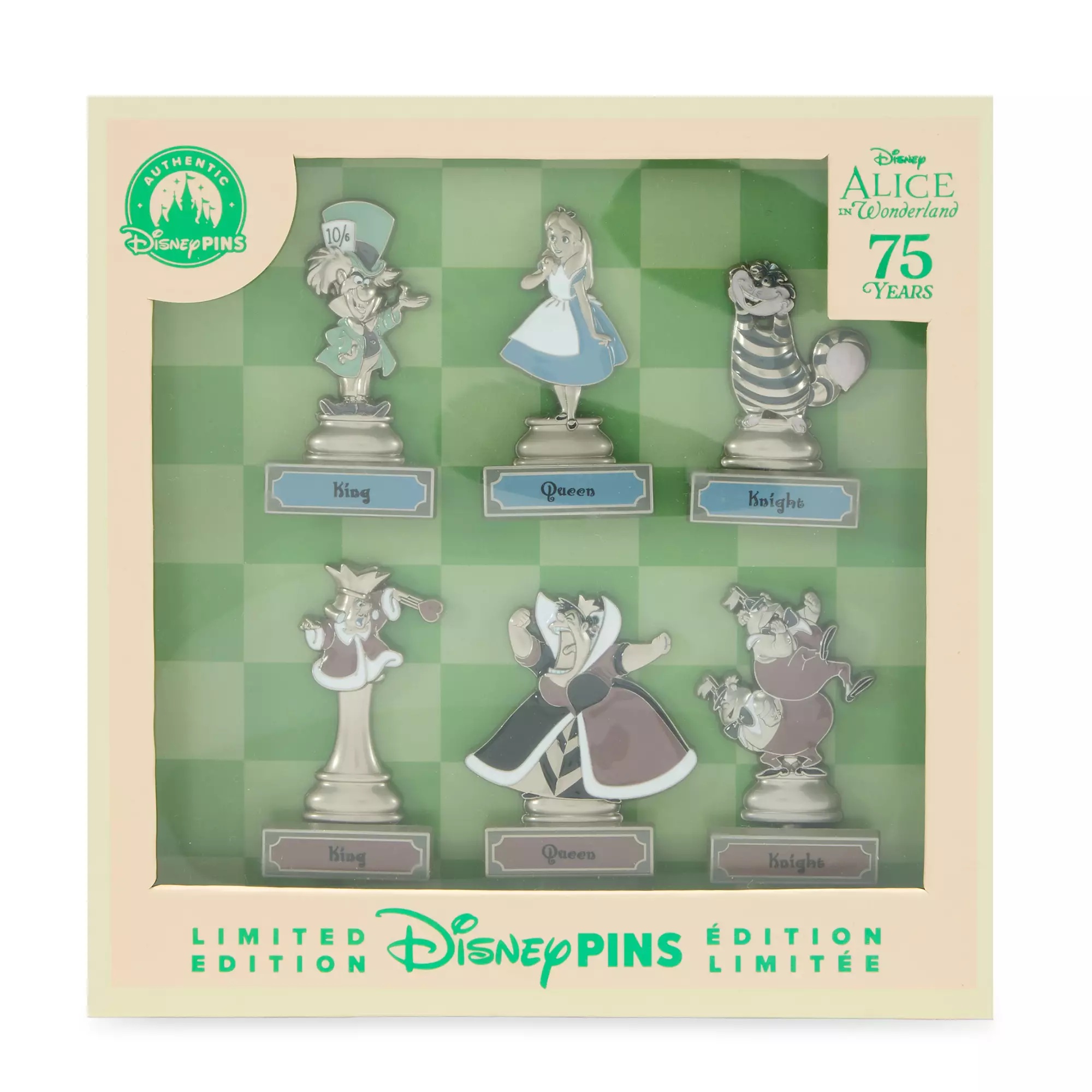 Alice in Wonderland 75th Anniversary Pin Set – Limited Edition