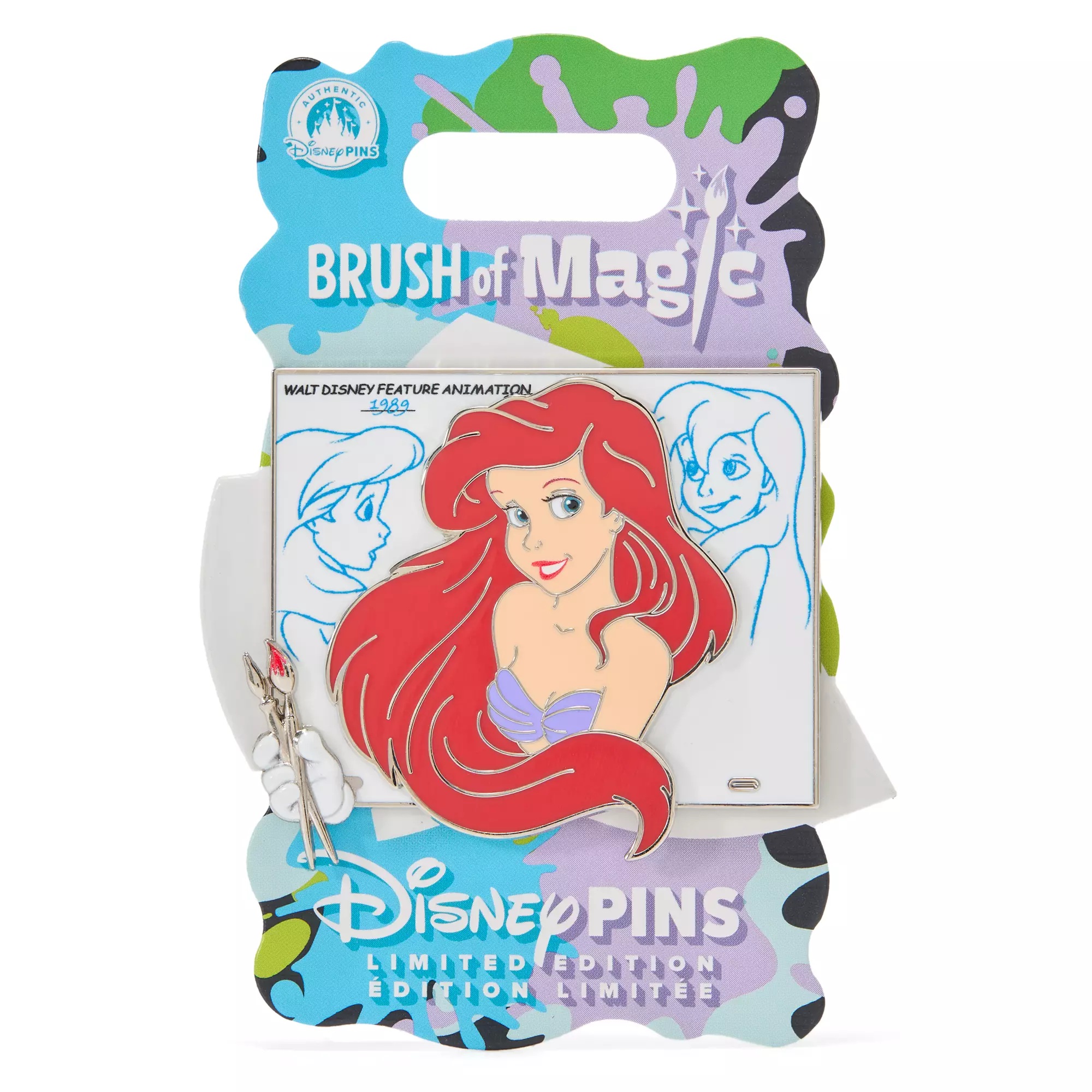 Ariel Pin – The Little Mermaid – Brush of Magic – Limited Edition – Exclusive