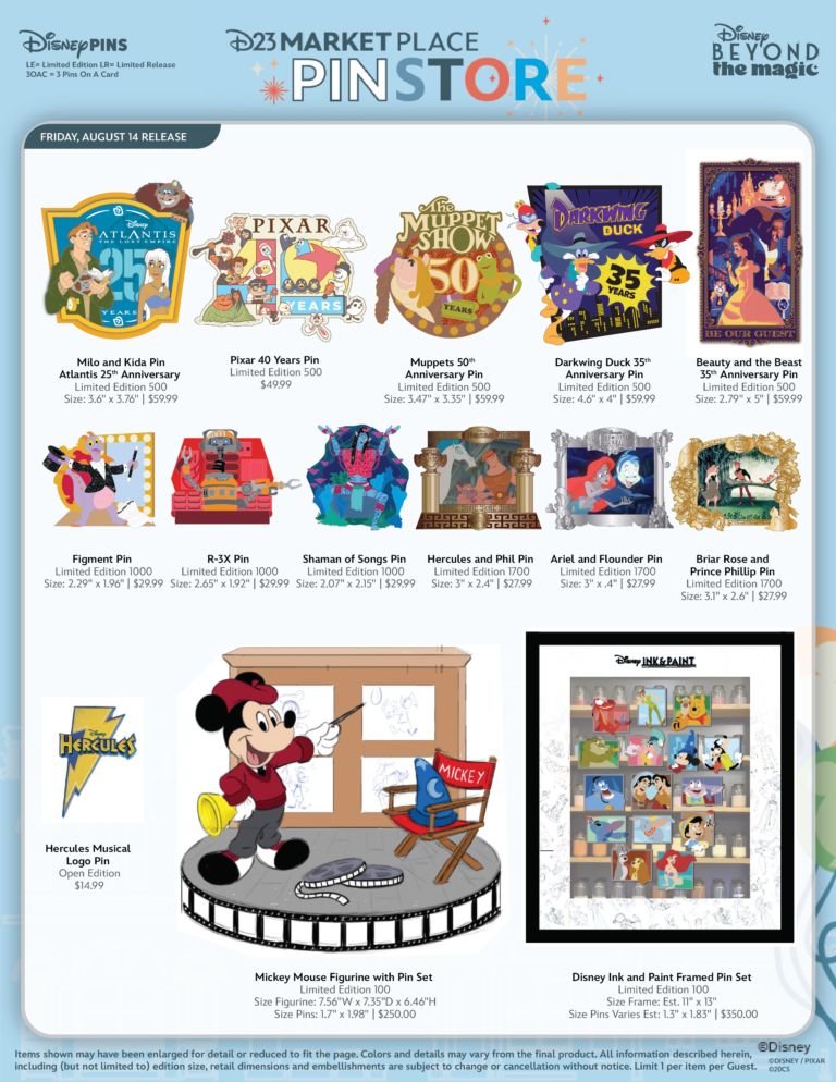 D23 Marketplace Pin-Store Friday Drops