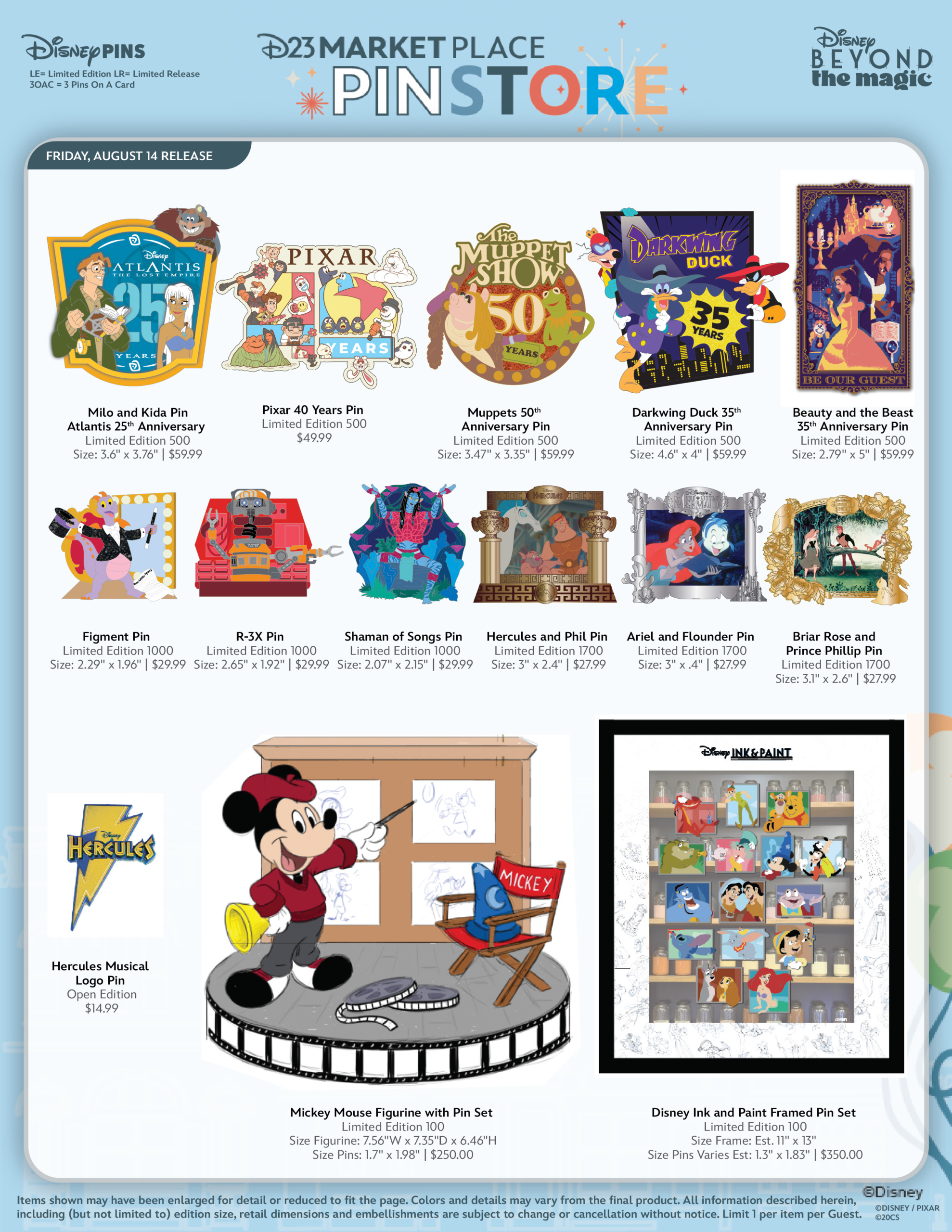 D23 Marketplace Pin-Store Friday Drops