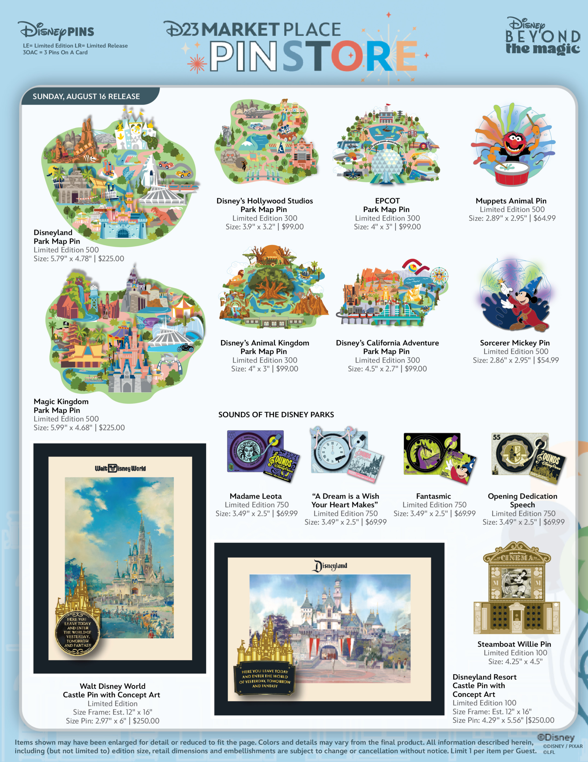 D23 Marketplace Pin-Store Sunday Drops