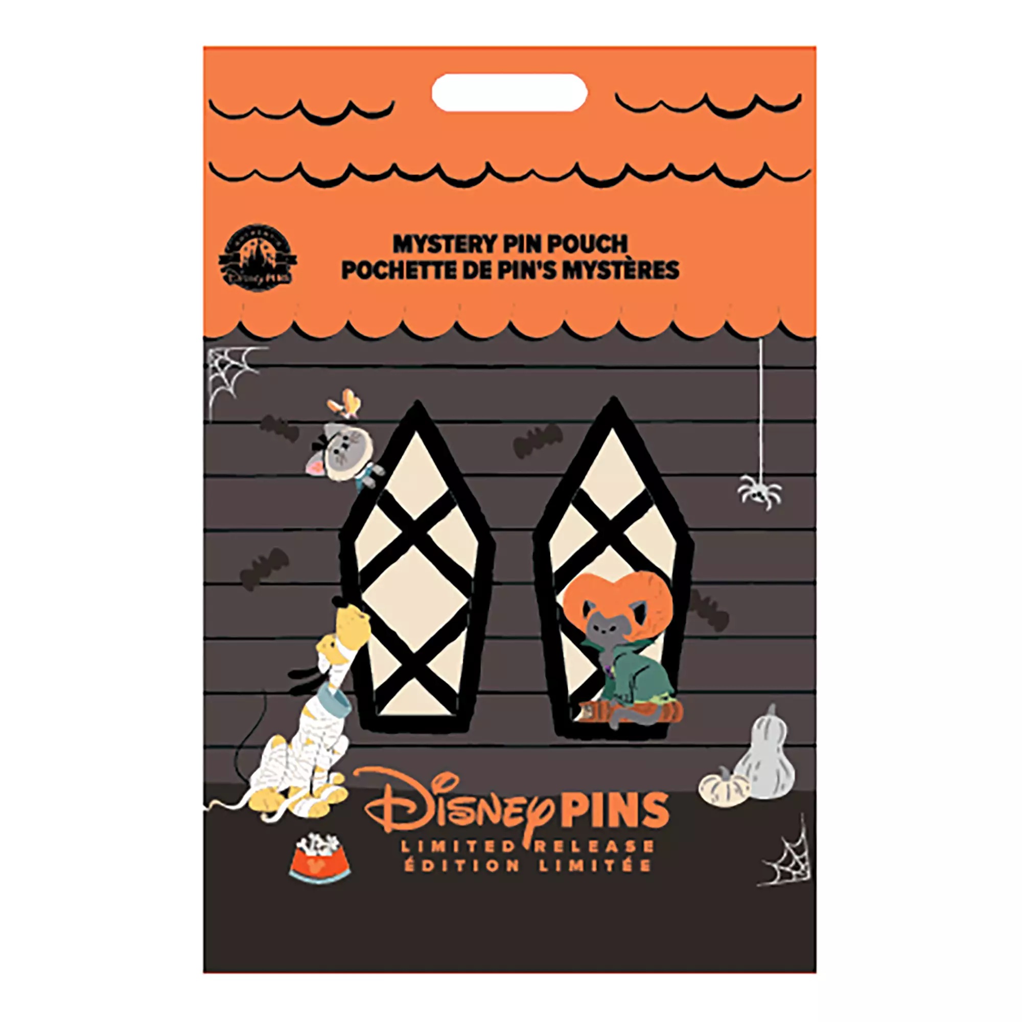 Disney Cats and Dogs Halloween Series Pin Blind Pack – 5-Pc. – Limited Release Mystery Pouch