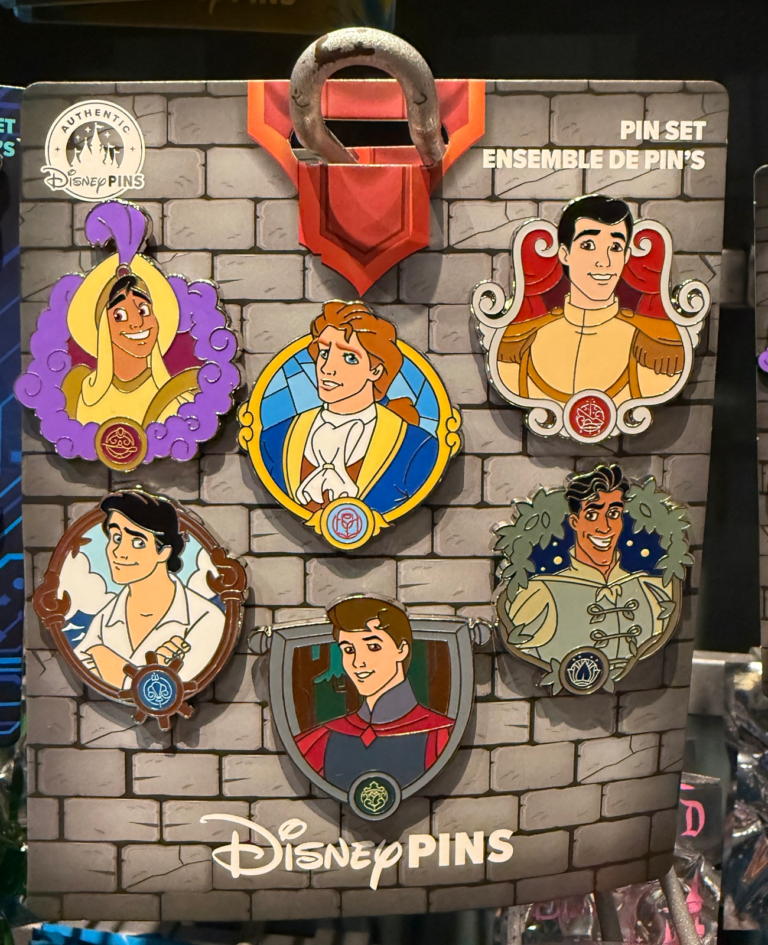 Disney Prince Booster Pin Set - Front