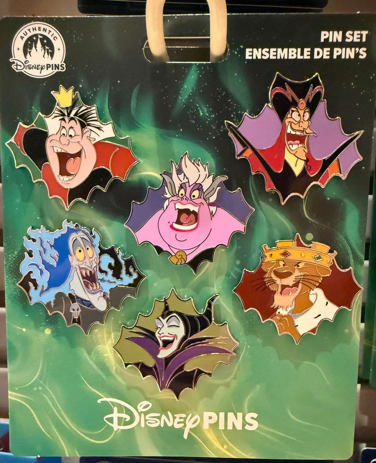 Disney Villains Booster Pin Set - Front