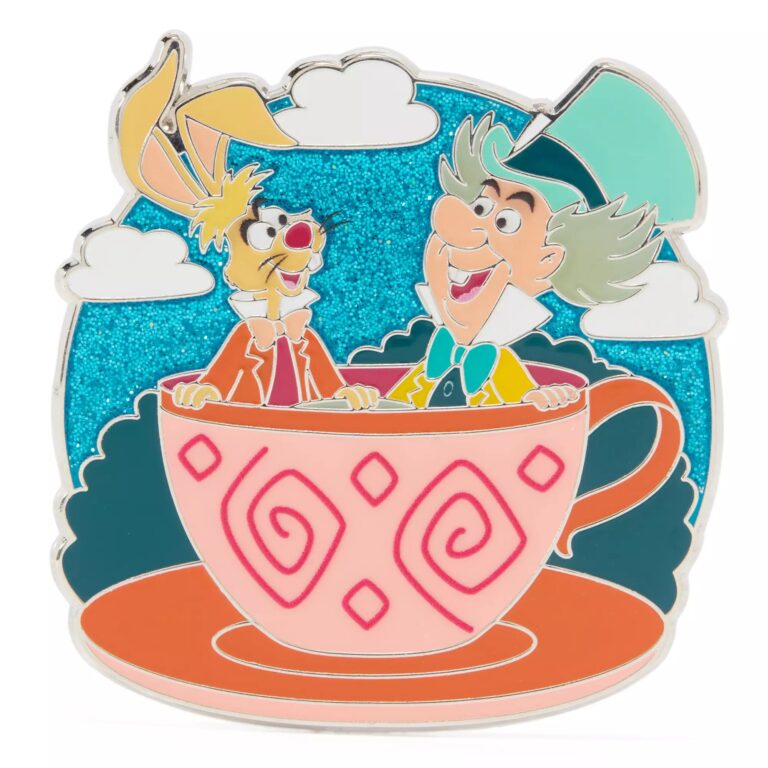 Mad Hatter and March Hare Pin – Mad Tea Party – Alice in Wonderland Pin