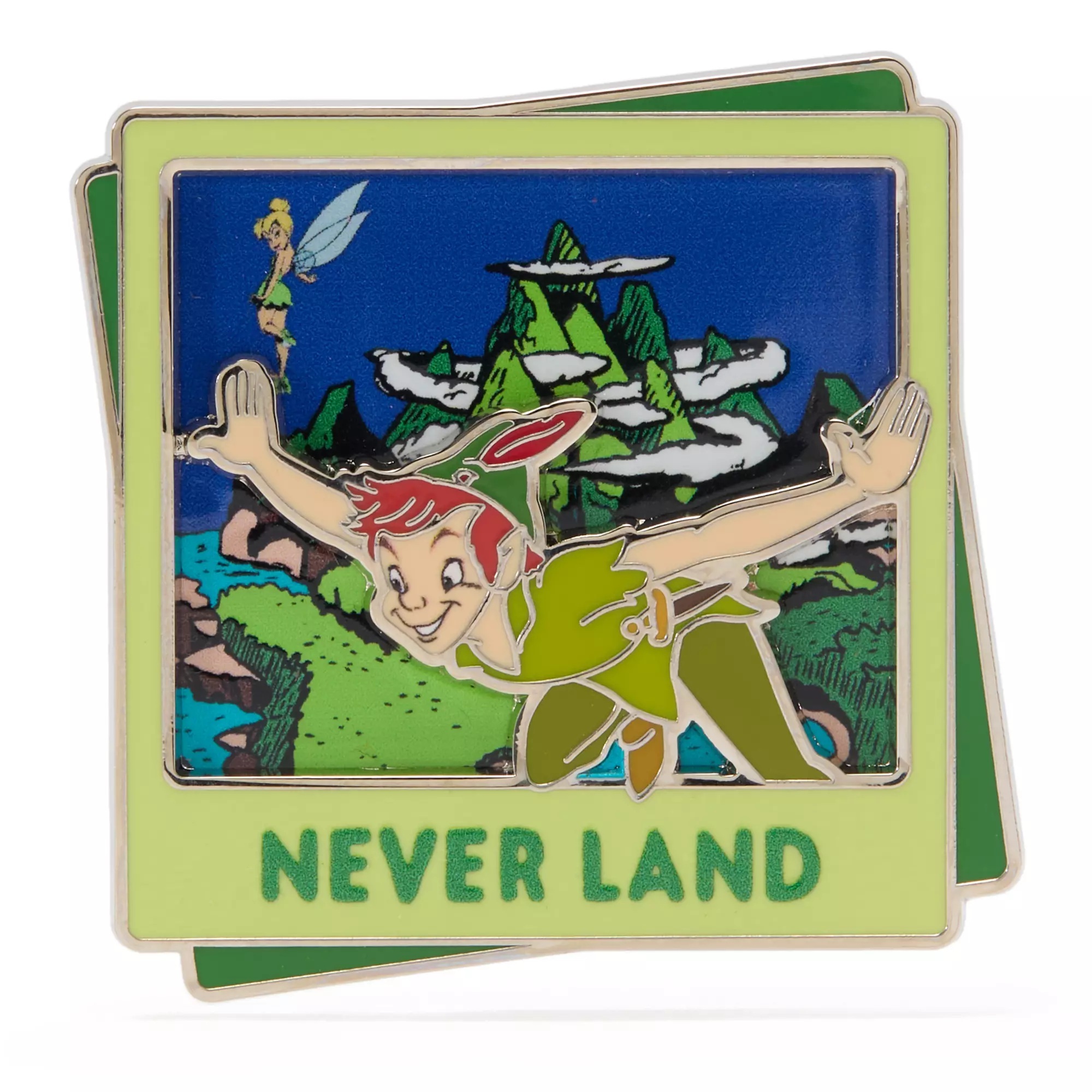Peter Pan and Tinker Bell Pin – Never Land – Disney Destinations – August – Limited Edition – Exclusive Pin