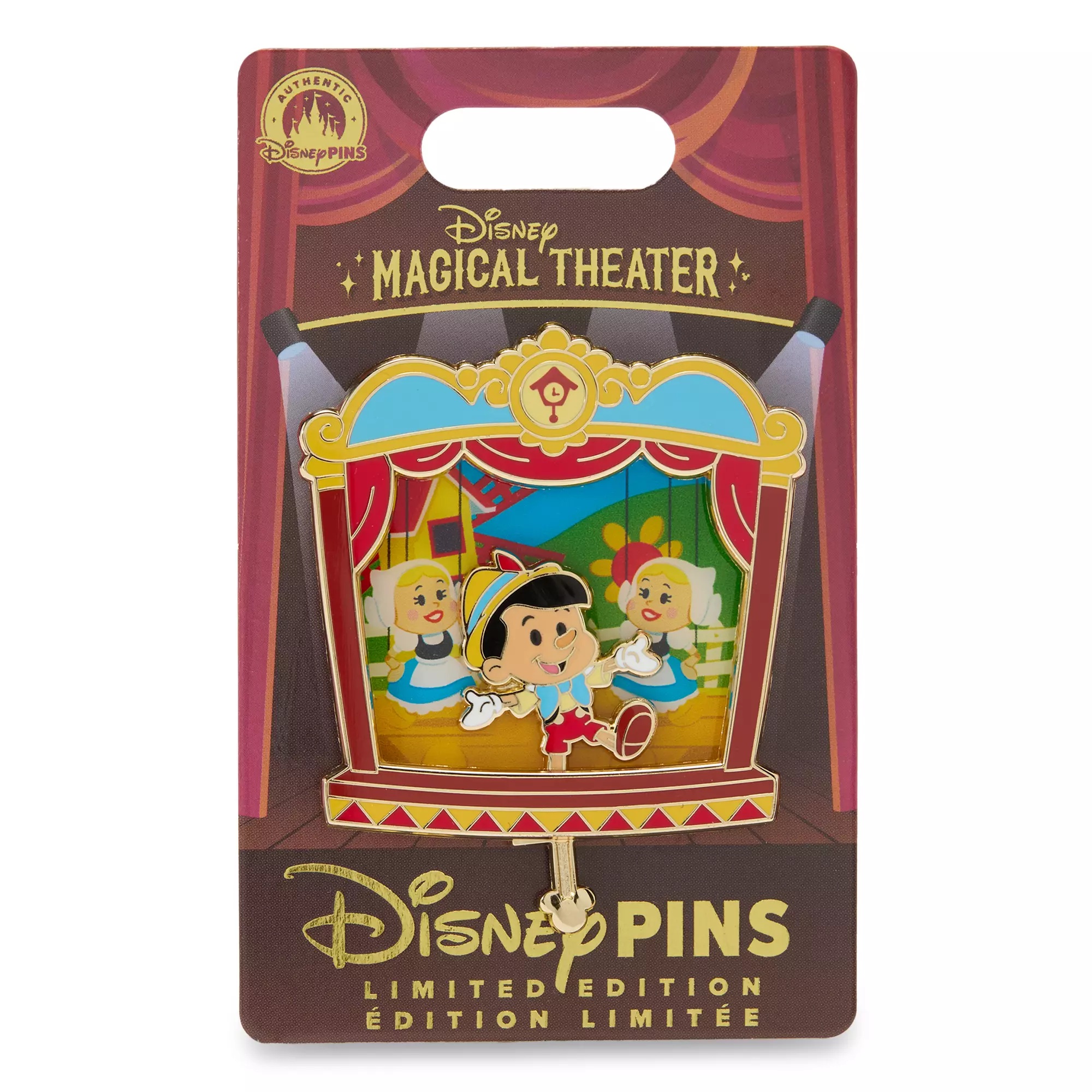 Pinocchio Slider Pin – Disney Magical Theater – Limited Edition
