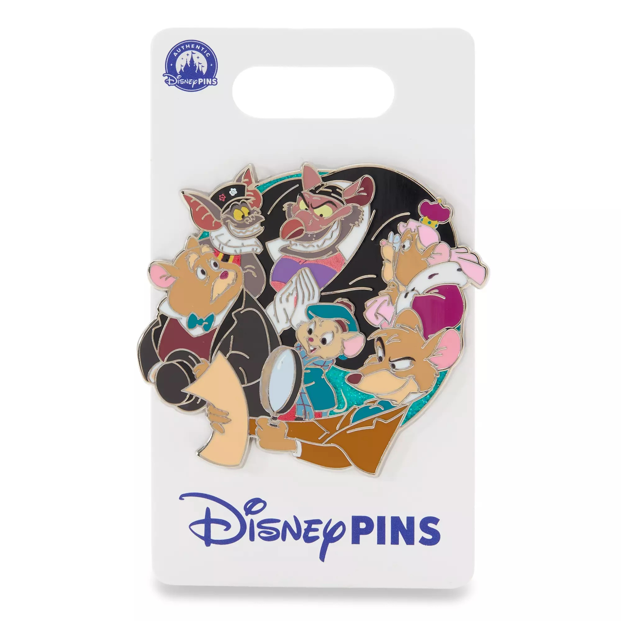 The Great Mouse Detective Cast Pin on Card