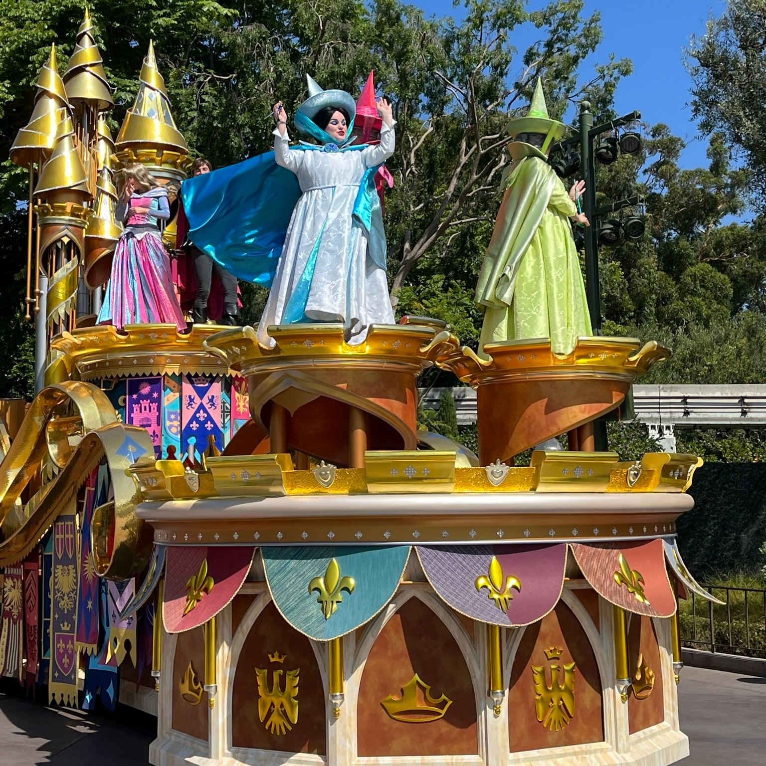 The Magic Happens Parade Sleeping Beauty Castle Float