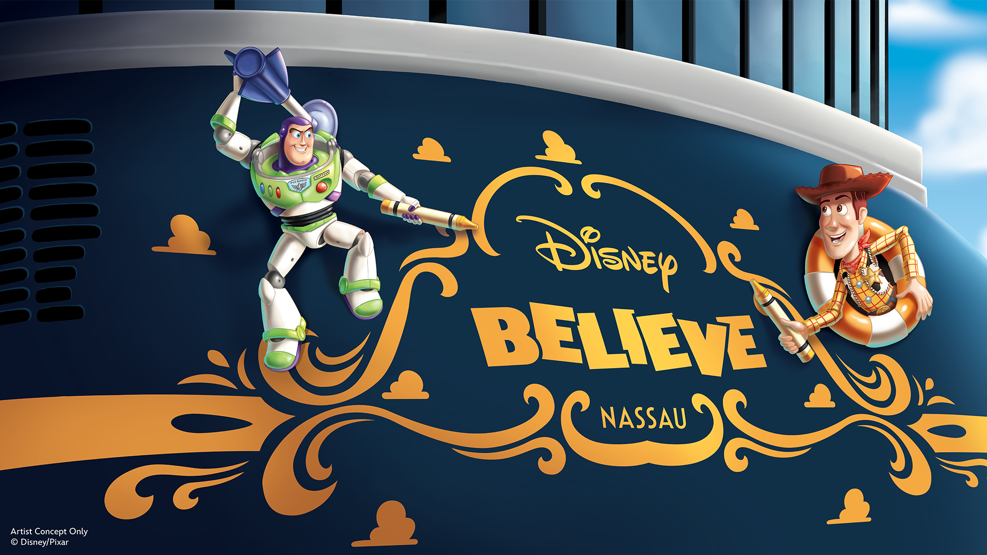 DCL Believe Toy Story Stern