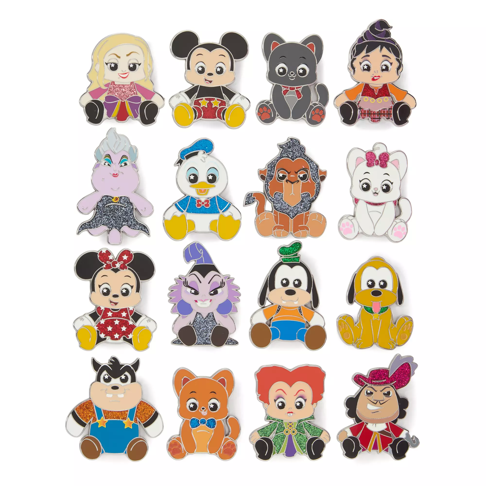 Disney Wishables Shimmer Mystery Pin Blind Pouch – 5-Pc Set