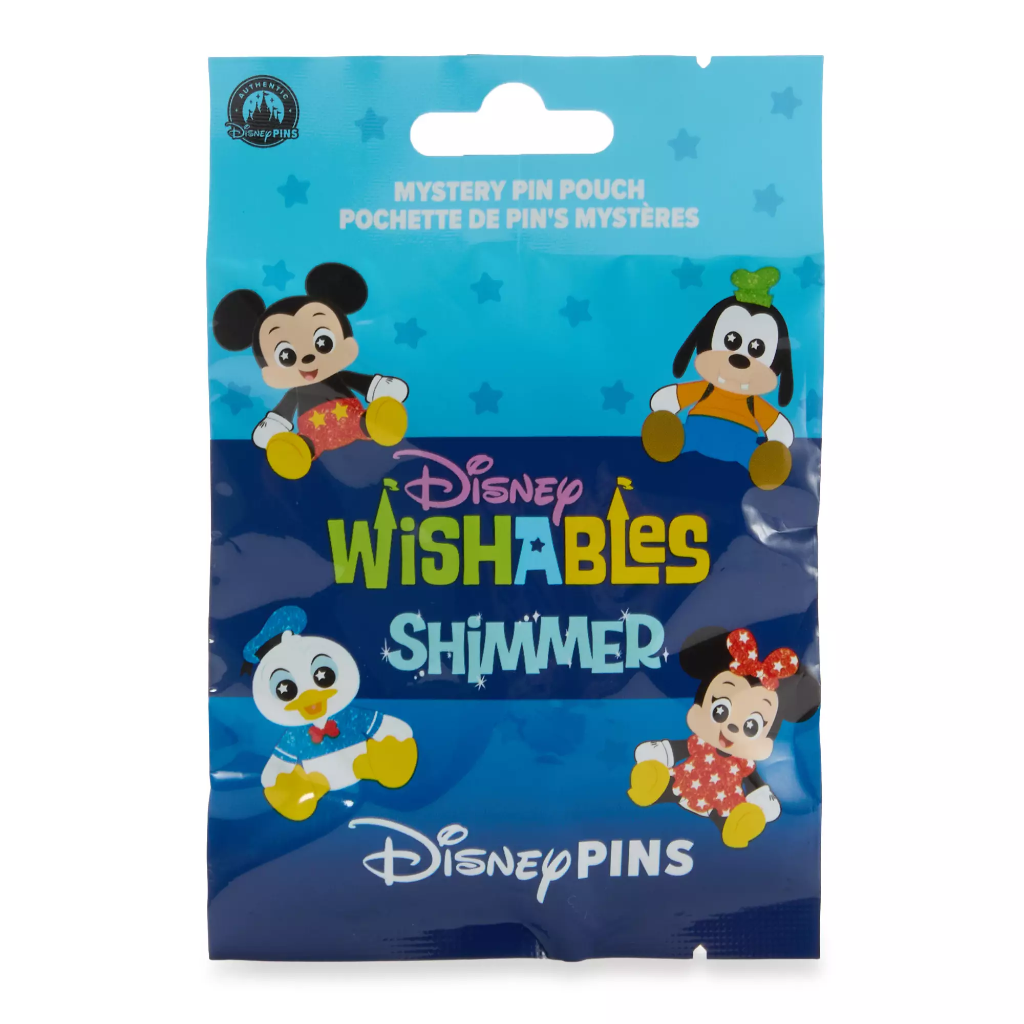 Disney Wishables Shimmer Mystery Pin Blind Pouch – 5-Pc