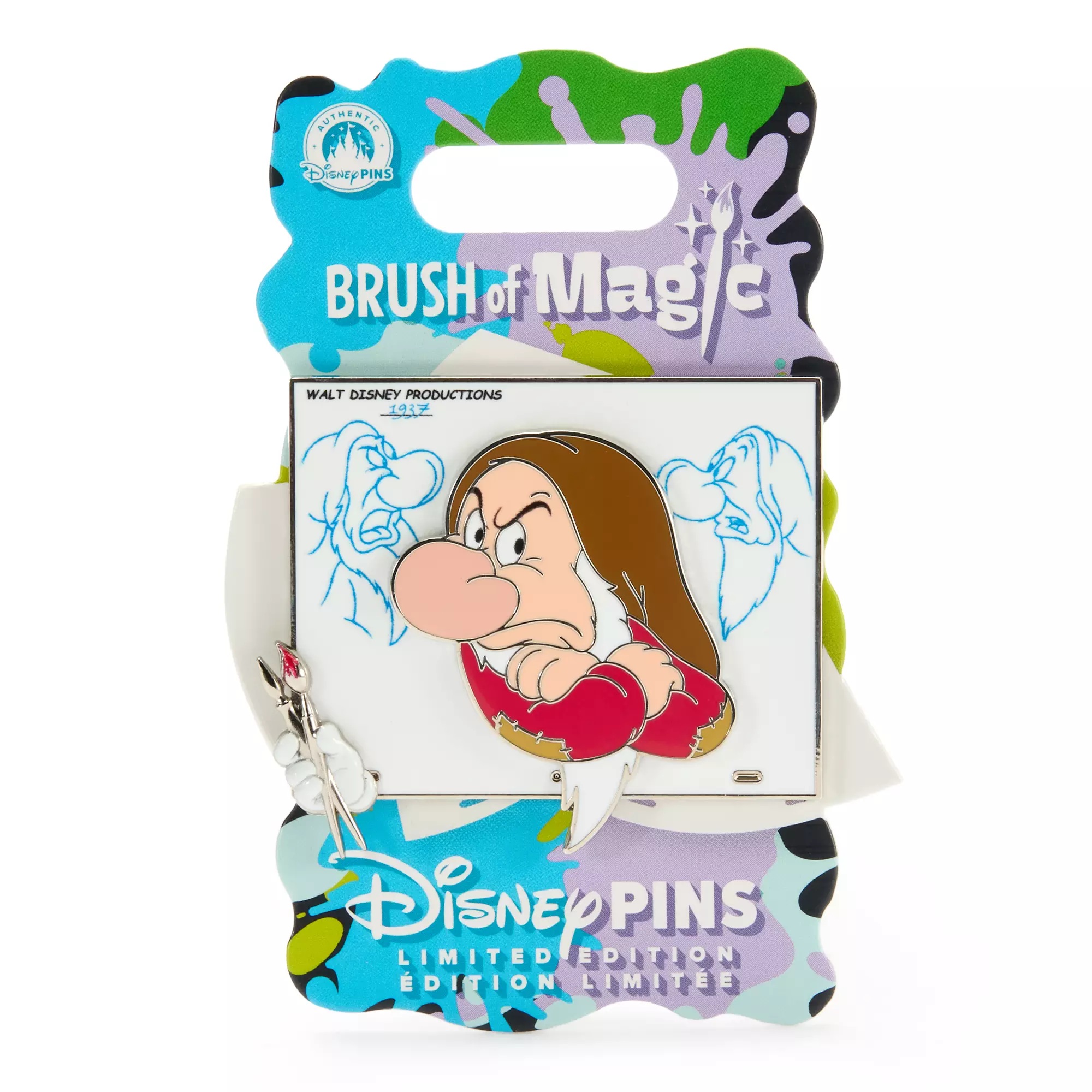 Grumpy Pin – Snow White and the Seven Dwarfs – Brush of Magic – Limited Edition