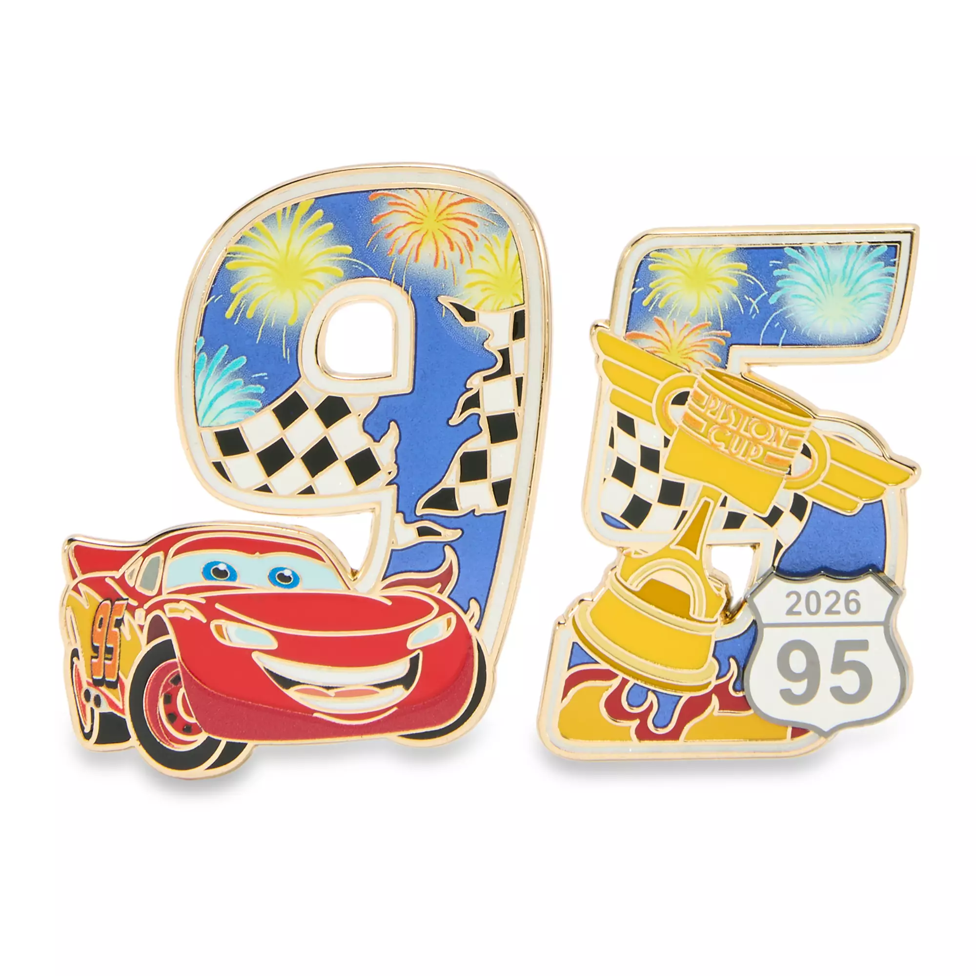 Lightning McQueen ''95'' Pin Set – Cars – Lightning McQueen Day 2026 – Limited Edition Pins
