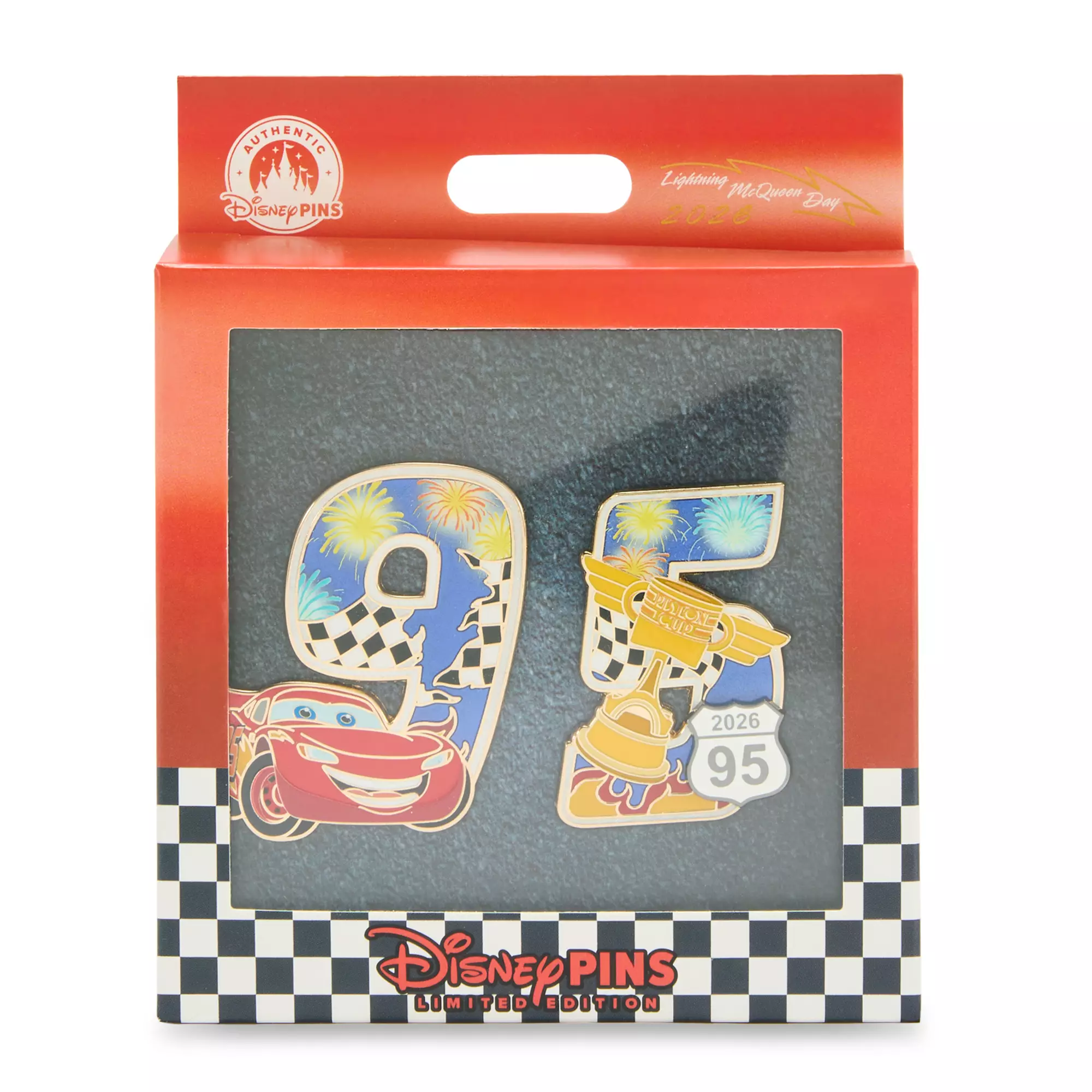 Lightning McQueen ''95'' Pin Set – Cars – Lightning McQueen Day 2026 – Limited Edition