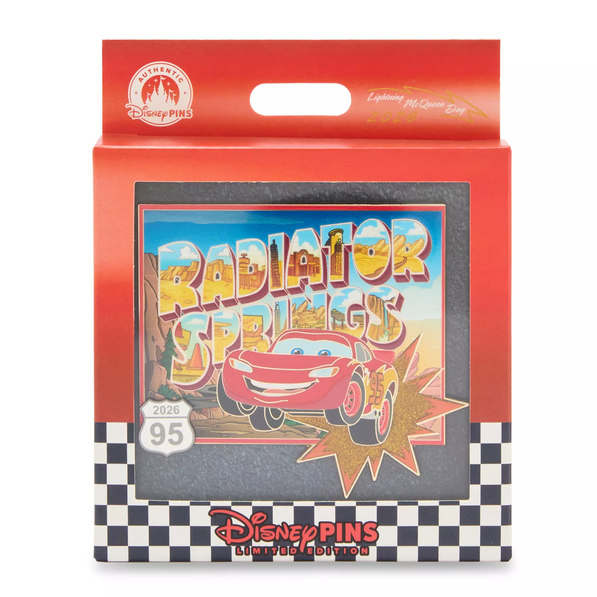Lightning McQueen ''Radiator Springs'' Jumbo Pin – Cars – Lightning McQueen Day 2026 – Limited Edition