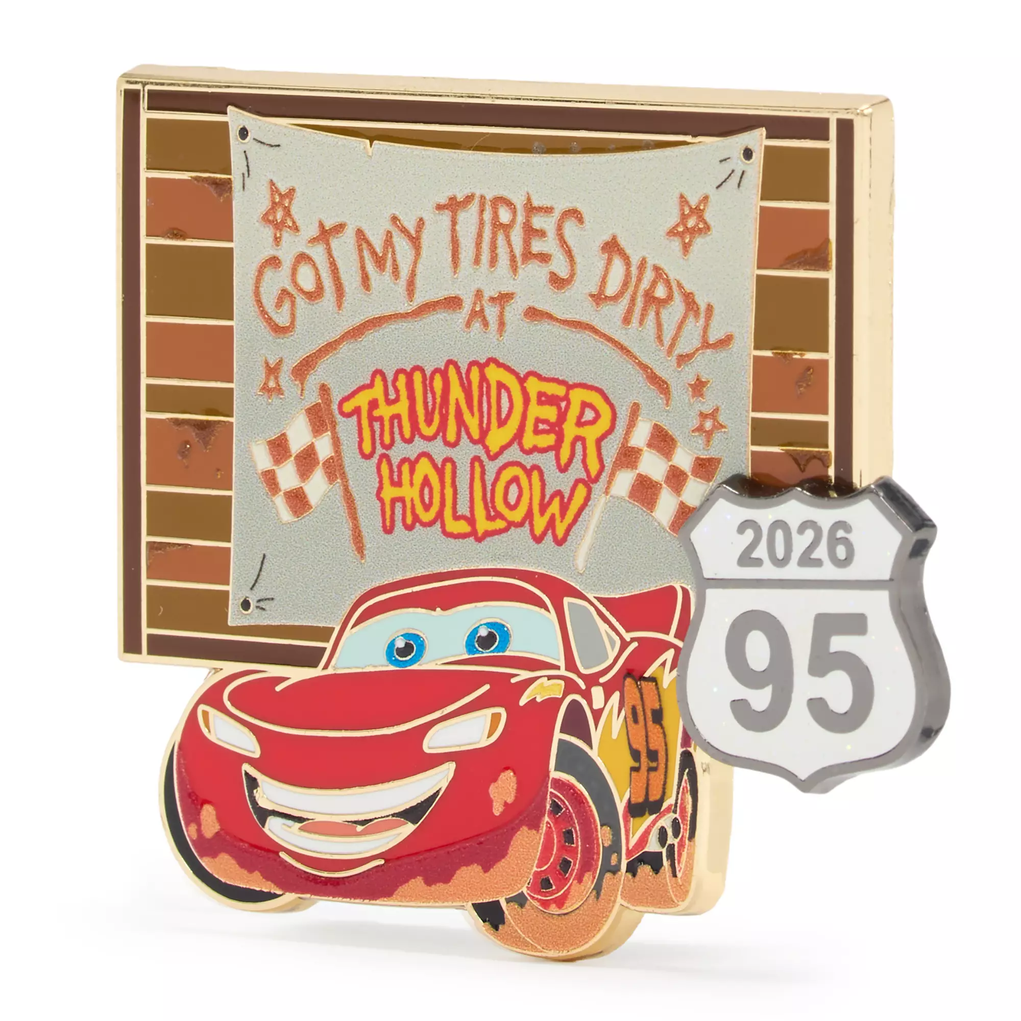 Lightning McQueen ''Thunder Hollow'' Pin – Cars – Lightning McQueen Day 2026 – Limited Edition Pin
