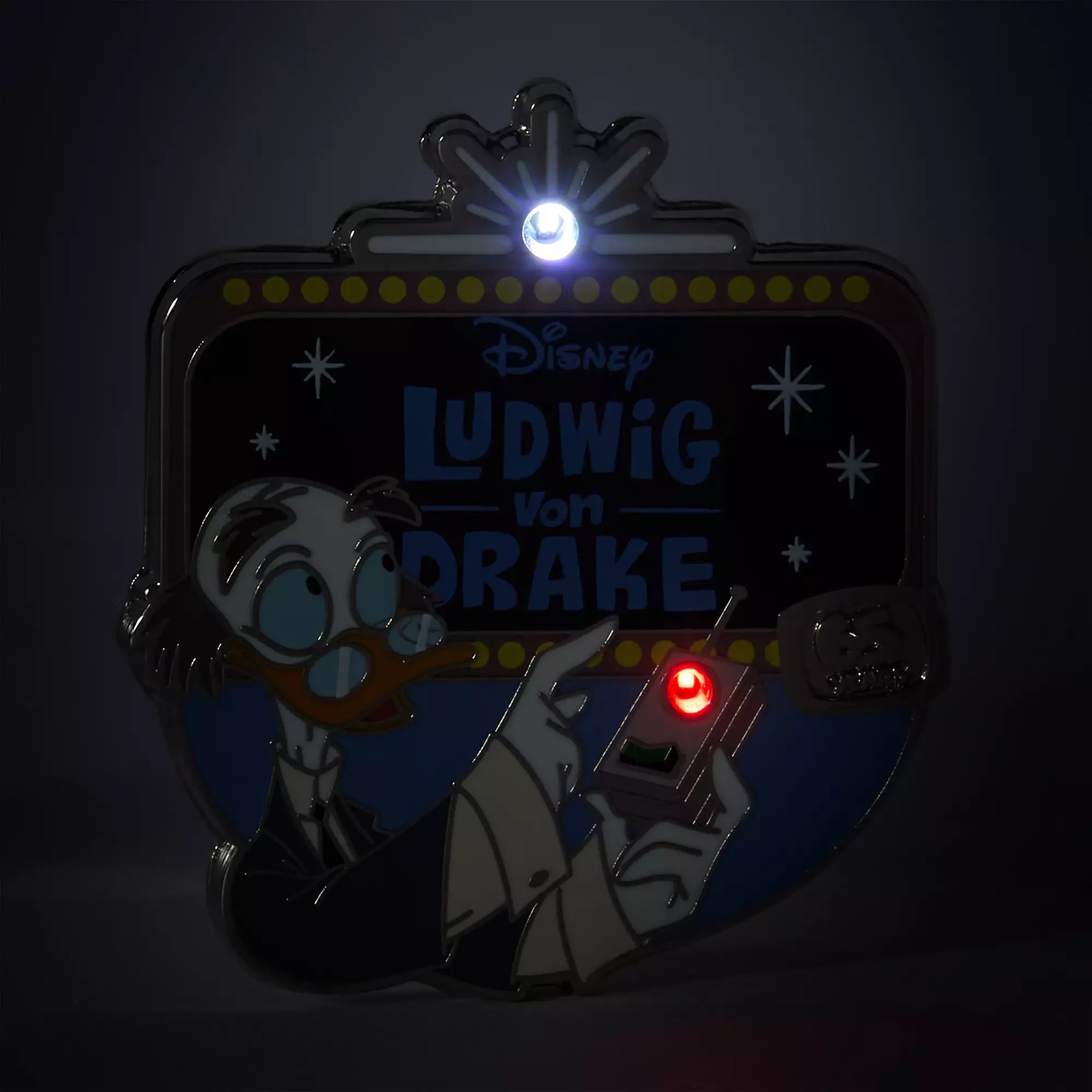 Ludwig Von Drake 65th Anniversary Light-Up Pin – Walt Disney's Wonderful World of Color – Limited Release Light-up Pin