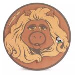 Miss Piggy Pin Collector's Cork Board with Statler & Waldorf Pin – Muppets Haunted Mansion – Limited Release