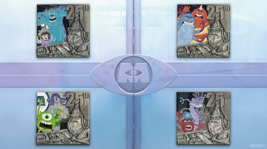 Monsters, Inc. 25th Anniversary Pins