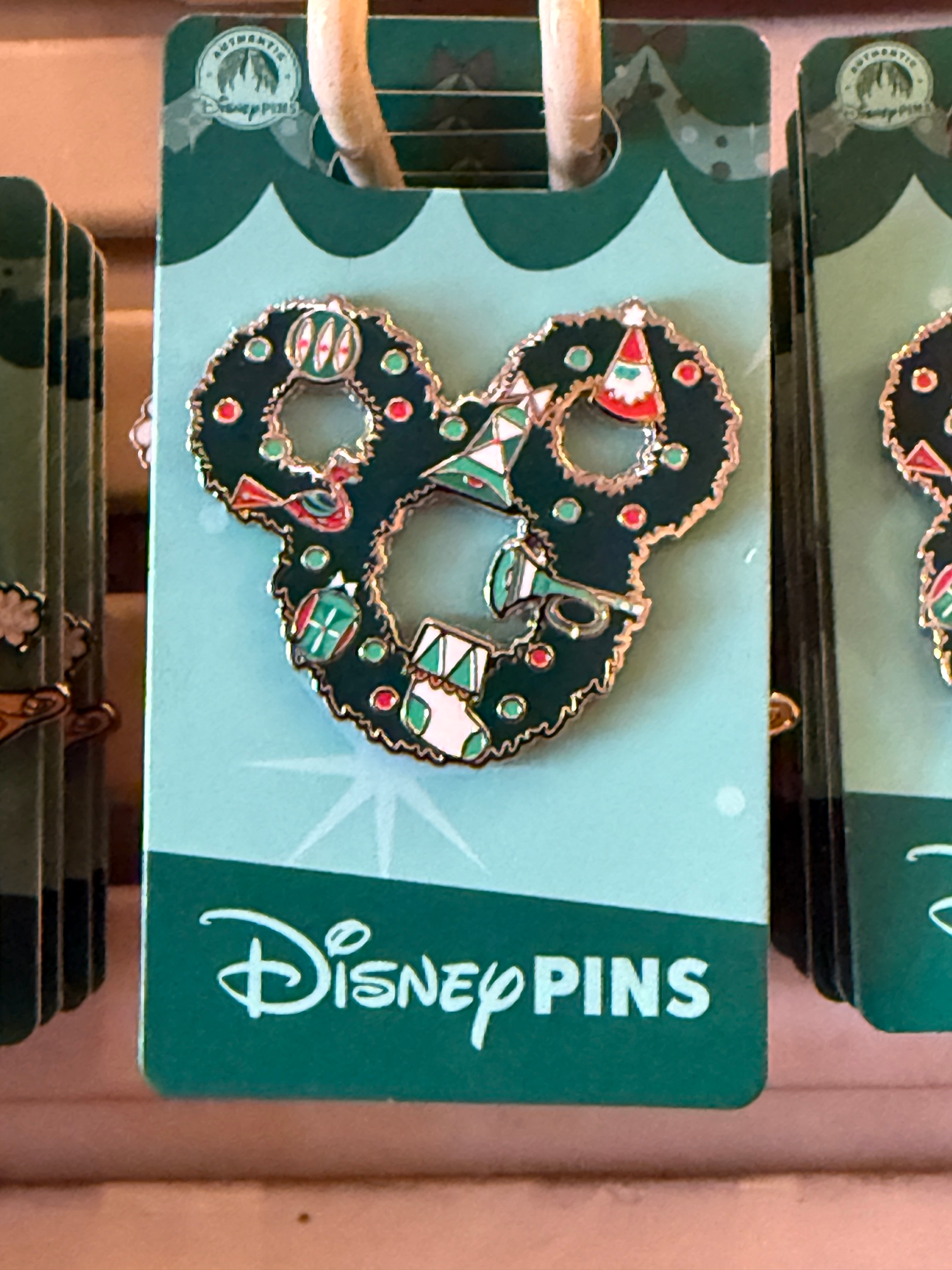 Disney Parks 2026 Christmas Wreath Holiday Pin