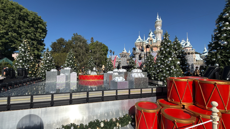 Disneyland Filming ABC Christmas Parade Special