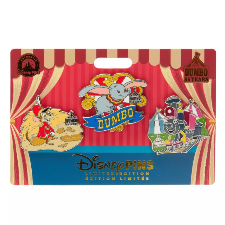 Dumbo 85th Anniversary Pin Set – 3-Pc. – Limited Edition