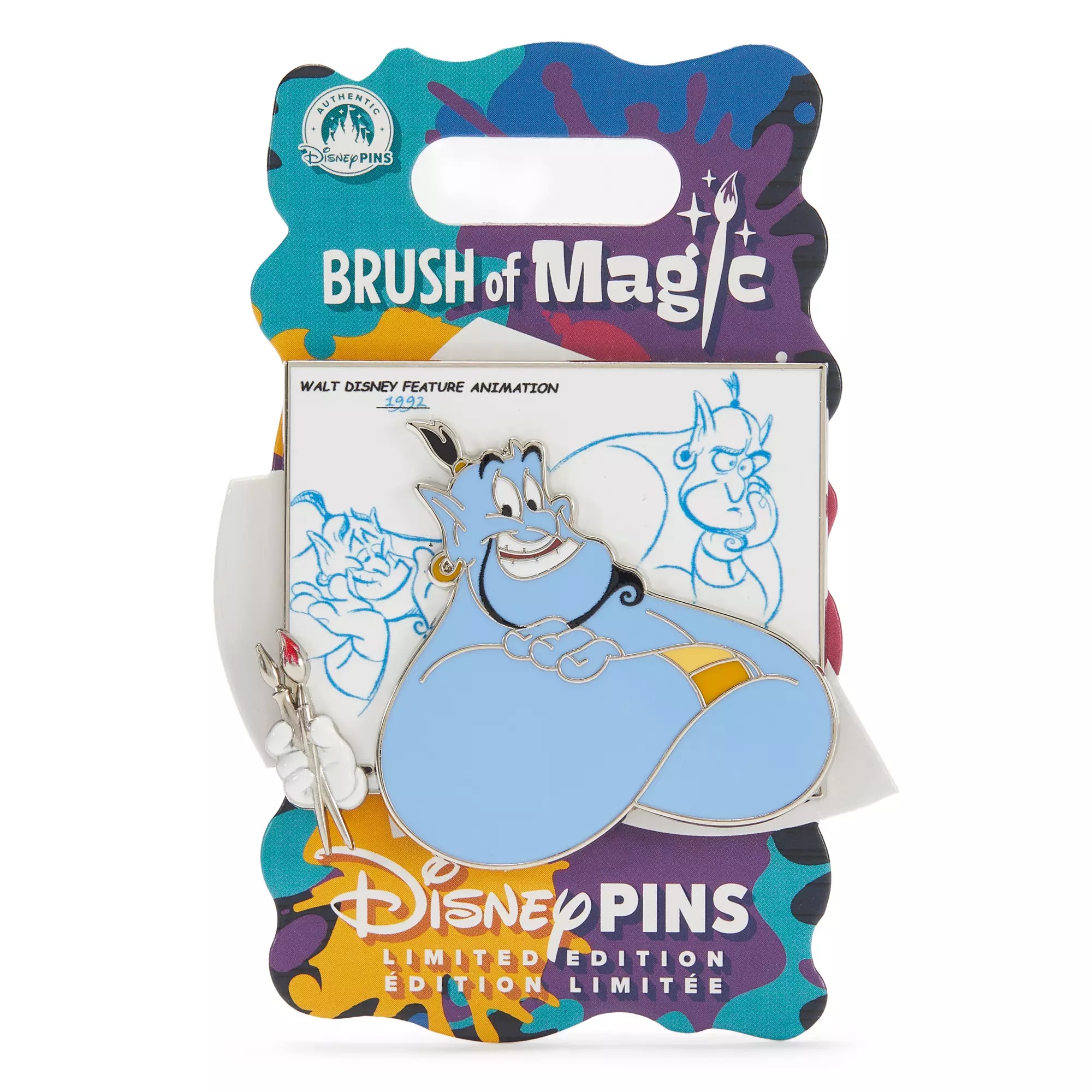 Genie Pin – Aladdin – Brush of Magic – Limited Edition