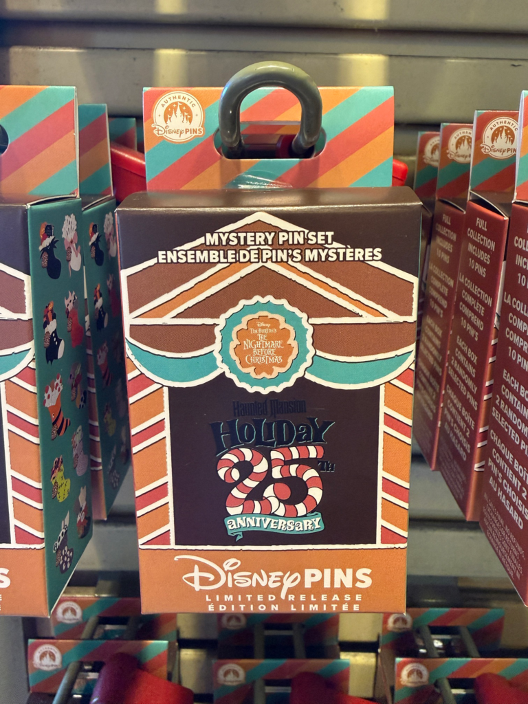 Haunted Mansion Holiday 25th Anniversary Limited Release Pin Set Box