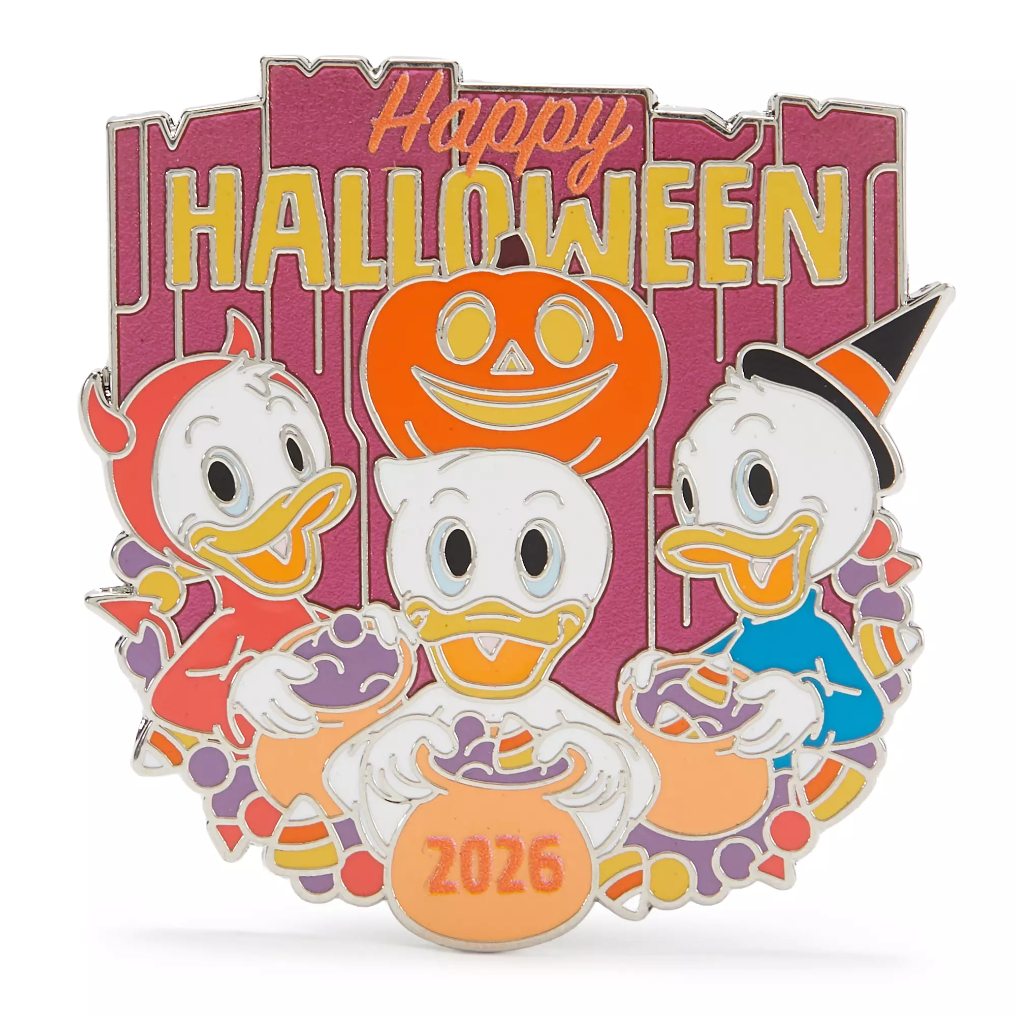 Huey, Dewey and Louie Pin ''Happy Halloween 2026'' – Trick or Treat – Limited Release Pin
