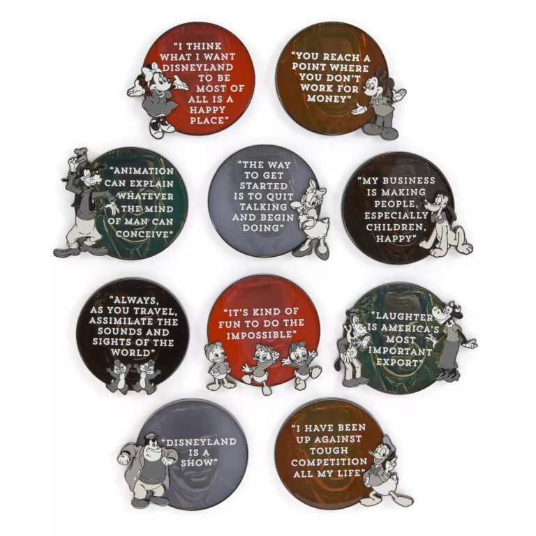 Walt Disney Quotes Mystery Pin Blind Pack – 2-Pc. – Limited Release Pin Set